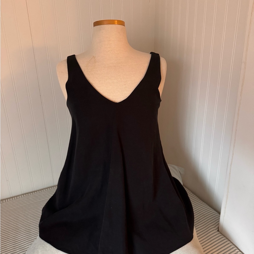 Hatch Black V-Neck Swing Tank